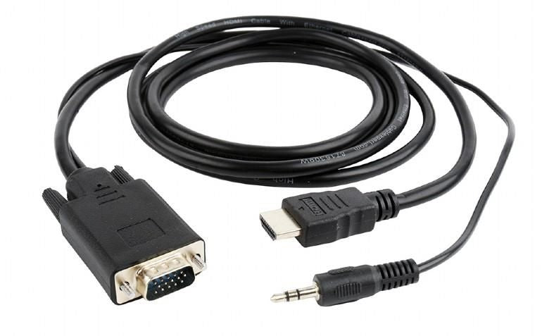 Аксессуар для мониторов Gembird  CABLE HDMI-VGA +3.5MM/1.8M A-HDMI-VGA-03-6