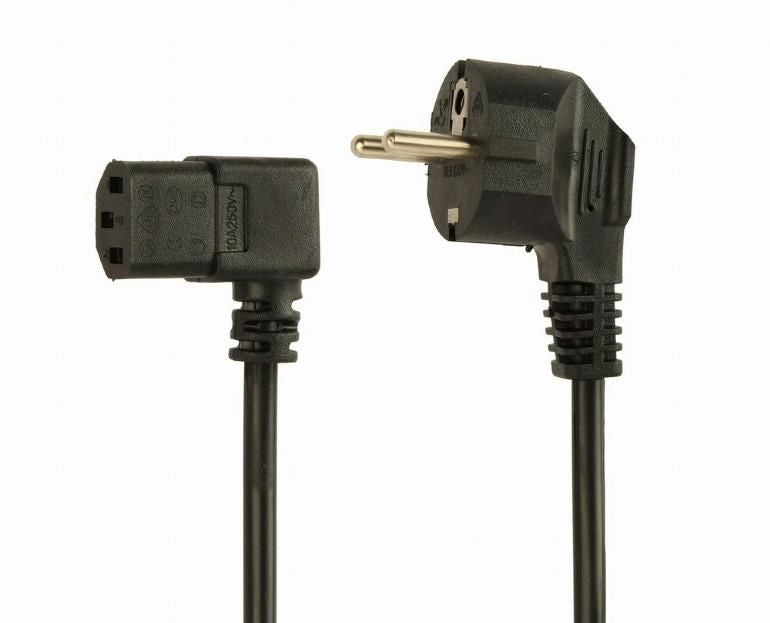 Üleminek Gembird  CABLE POWER ANGLED VDE 1.5M/PC-186A-VDE1B-1.5M