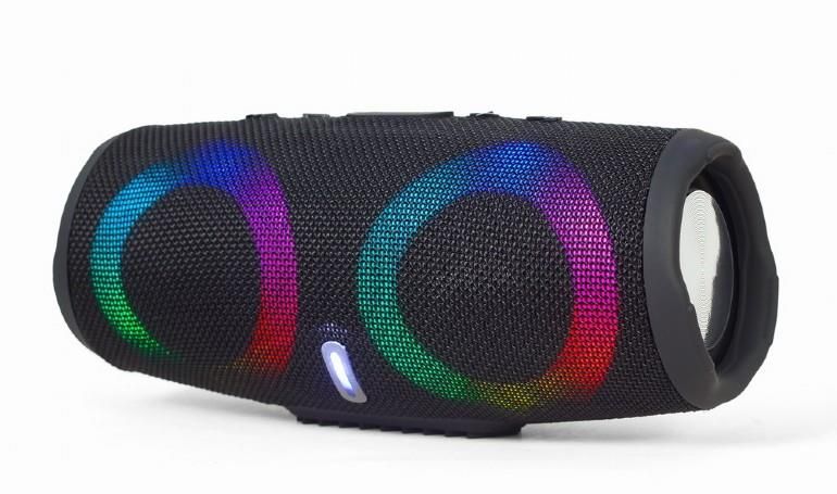 Wired speakers Gembird  Portable Speaker||Black|Portable/Wireless|1xAudio-In|1xUSB 2.0|1xMicroSD Card Slot|Bluetooth|SPK-BT-LED-02