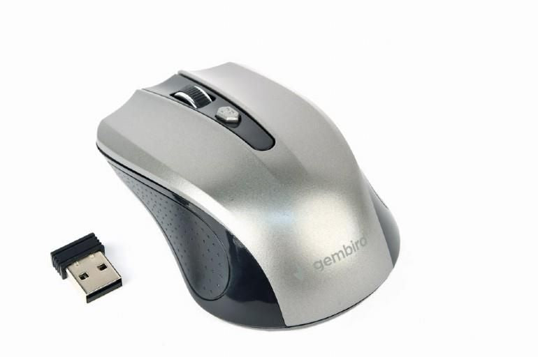 Arvutihiir Gembird  MOUSE USB OPTICAL WRL BLACK/GREY MUSW-4B-04-BG