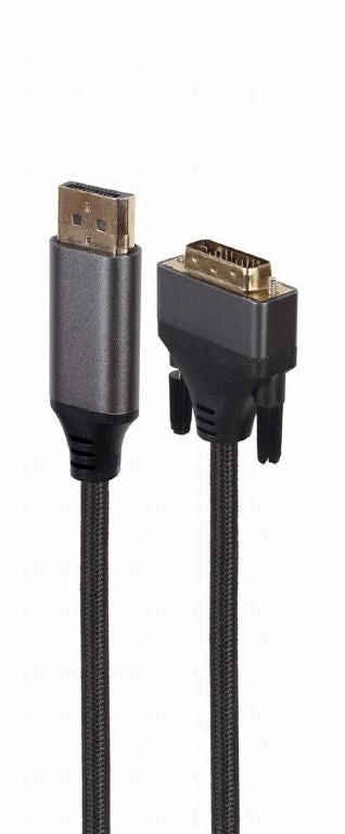 Monitori tarvik Gembird  CABLE DISPLAY PORT TO DVI/1.8M CC-DPM-DVIM-4K-6
