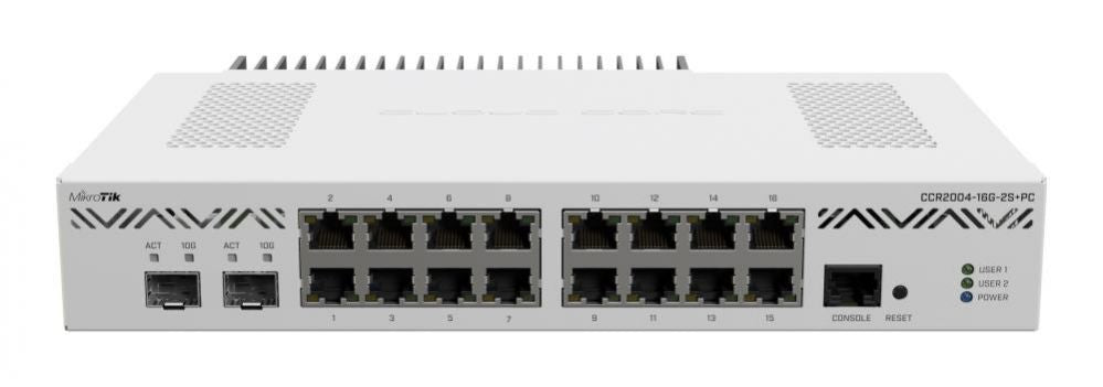 Ruuterid Mikrotik  NET ROUTER 1000M 16PORT/CCR2004-16G-2S+PC