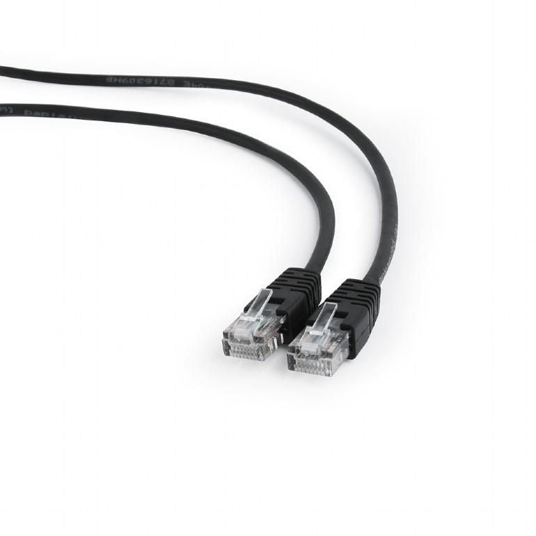 Võrgulülitid Gembird  PATCH CABLE CAT5E UTP 0.25M/BLACK PP12-0.25M/BK