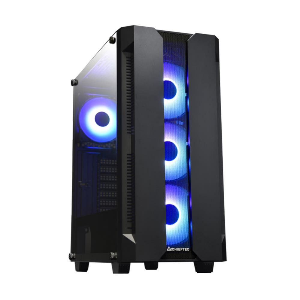 Корпус для компьютера Chieftec  Case||HUNTER|MidiTower|ATX|MiniITX|Colour Black|GS-01B-OP