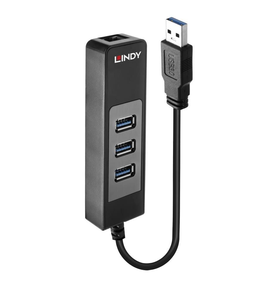 Üleminek LINDY  I/O HUB USB3 & LAN ADAPTER/43176