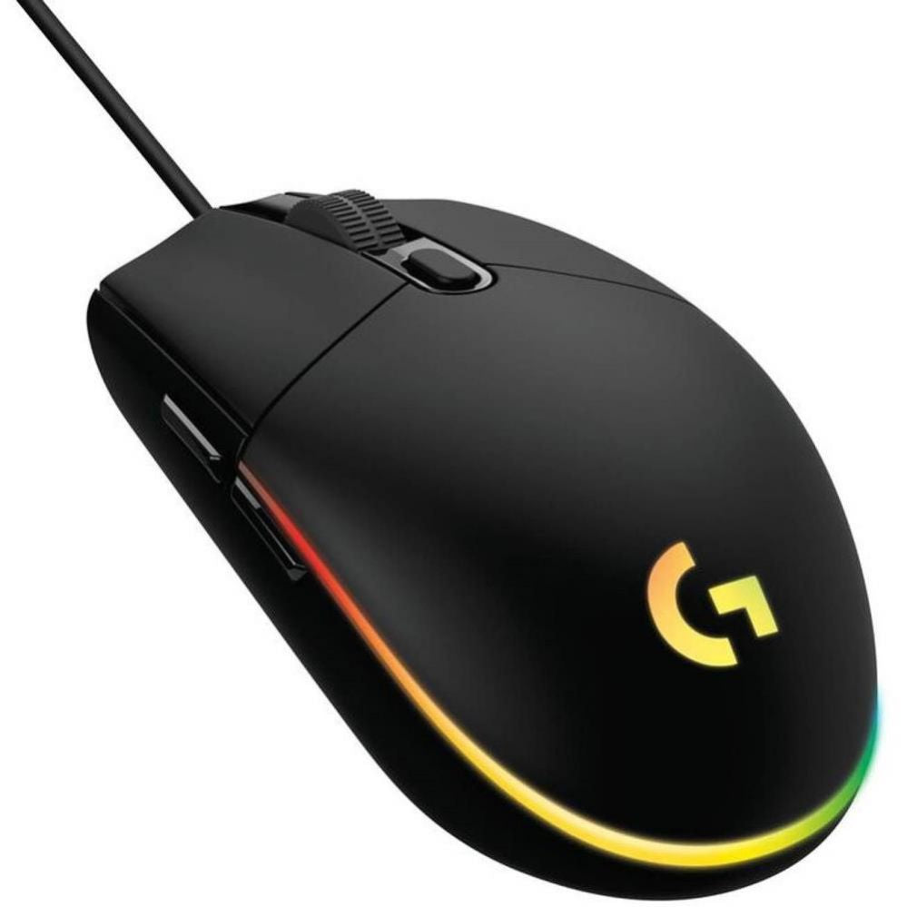 Компьютерная мышь Logitech  MOUSE USB OPTICAL G203/BLACK 910-005796