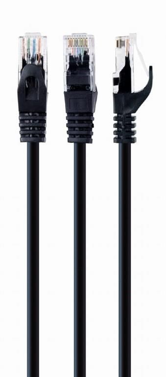 Võrgulülitid Gembird  PATCH CABLE CAT6 UTP 0.5M/BLACK PP6U-0.5M/BK