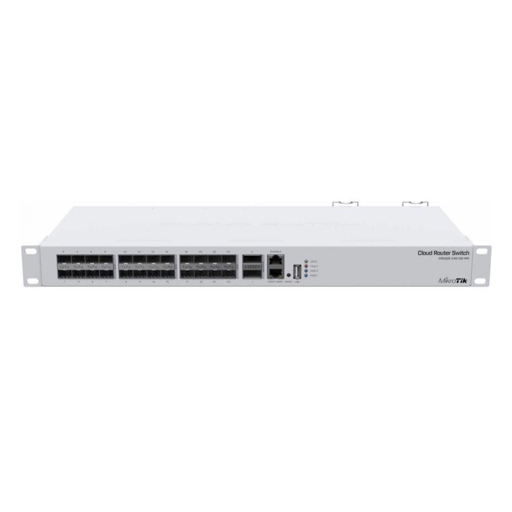 Võrgulülitid Mikrotik  Switch||Rack|1x10Base-T / 100Base-TX|24xSFP+|2xQSFP+|1xRJ45|CRS326-24S+2Q+RM