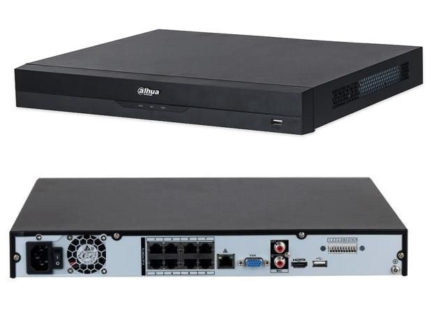 valvetarvikud DAHUA  NET VIDEO RECORDER 8CH 8POE/NVR4208-8P-EI