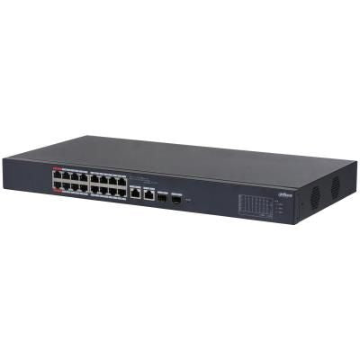Võrgulülitid DAHUA  Switch||CS4218-16ET-240|Type L2|Desktop/pedestal|16x10Base-T / 100Base-TX|PoE ports 16|DH-CS4218-16ET-240