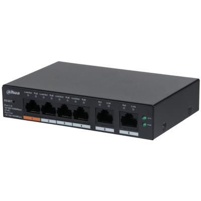 Commutator DAHUA  Switch||CS4006-4GT-60|Type L2|Desktop/pedestal|PoE ports 4|60 Watts|DH-CS4006-4GT-60