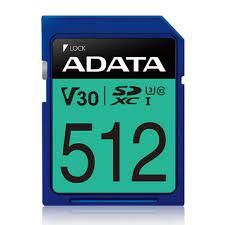 Muu arvutitarvik ADATA  MEMORY SDXC 512GB V30/ASDX512GUI3V30S-R