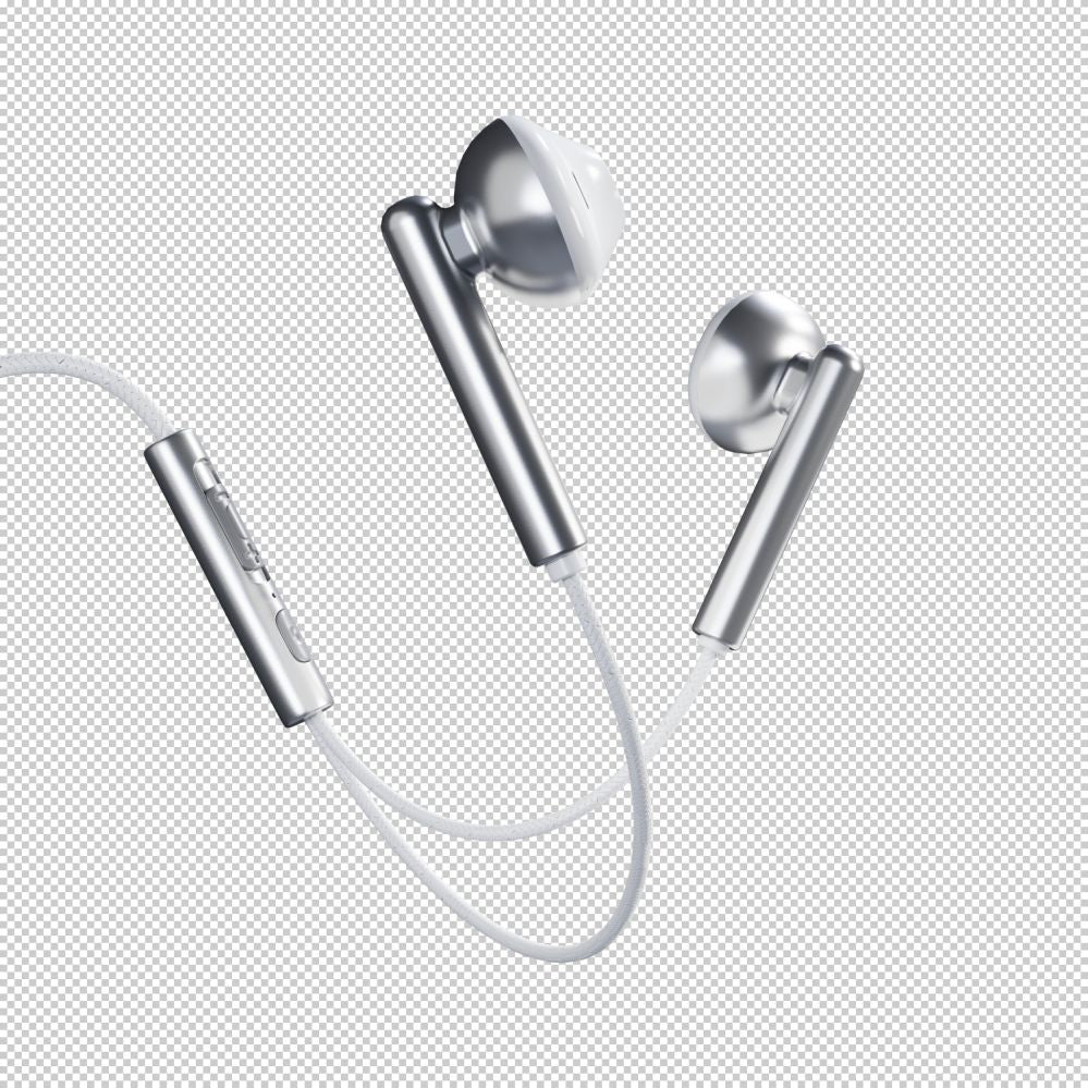 Wired headphones Evelatus  Crystal Clear Audio headphones with 3.5 mm jack with microphone CCA-3.5WH
