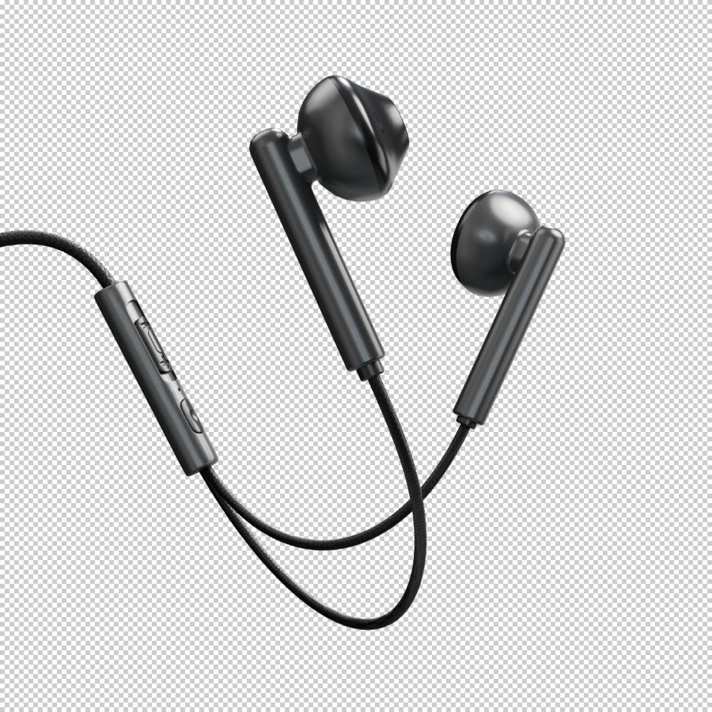 Wired headphones Evelatus  Crystal Clear Audio headphones with 3.5 mm jack with microphone CCA-3.5BL Black