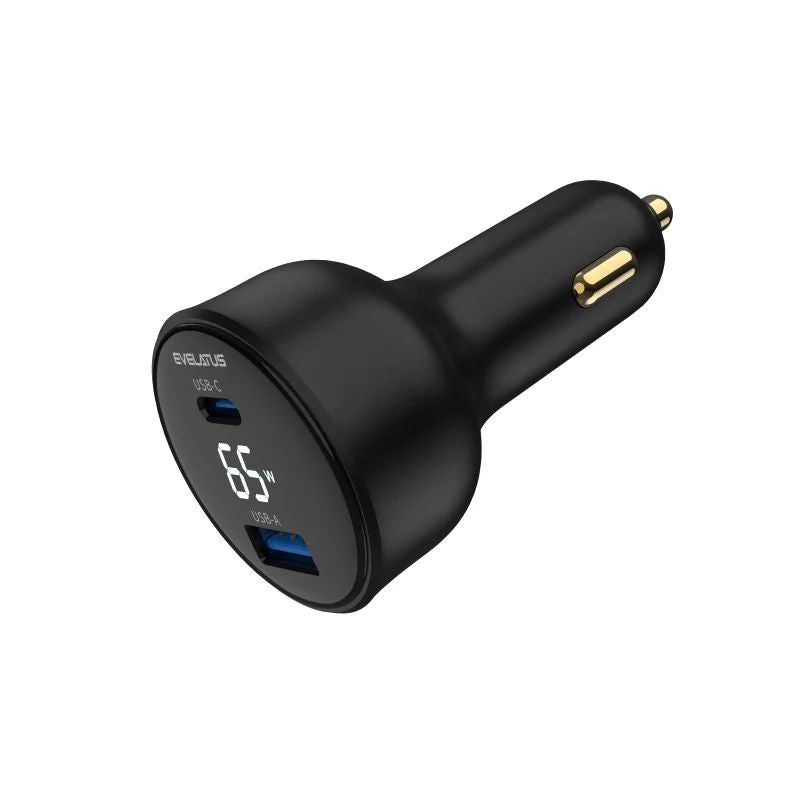 Auto charger Evelatus  Evelatus Express Car Charger 65W Black
