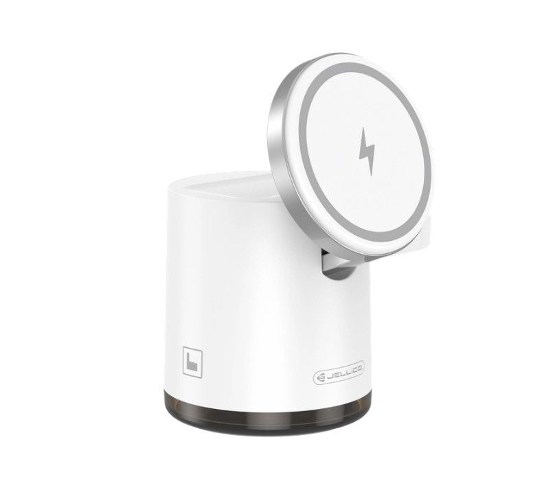 Wireless charger Jellico  W22 4in1 Wireless charger Magsafe 15W iPhone + 3W Apple Watch + Airpods + Lamp White