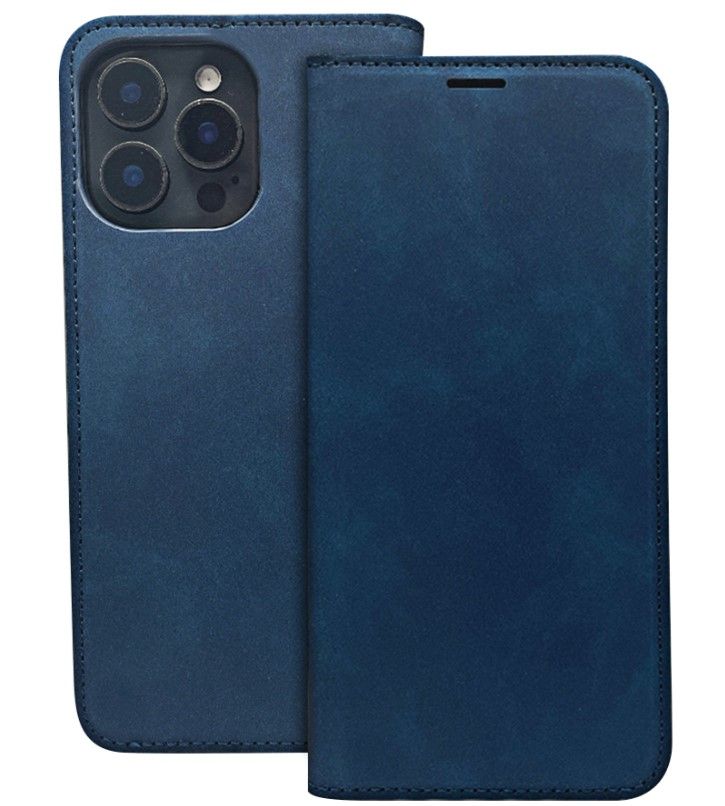 Чехол книжка iLike Samsung Galaxy A55 5G  Smart Suede cas Navy Blue