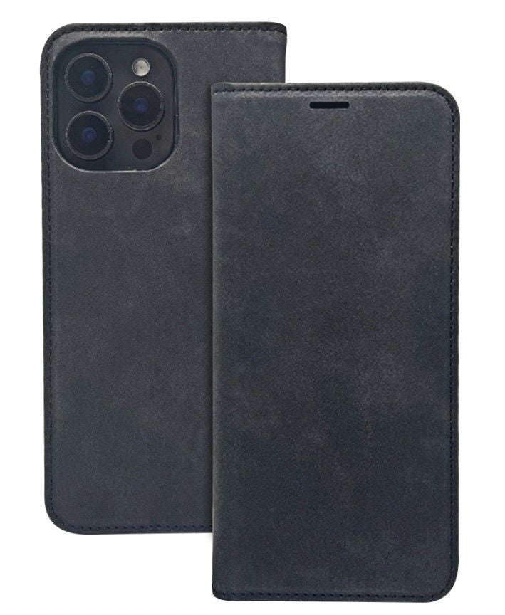 Back panel cover iLike Samsung Galaxy A55 5G Smart Suede case Black