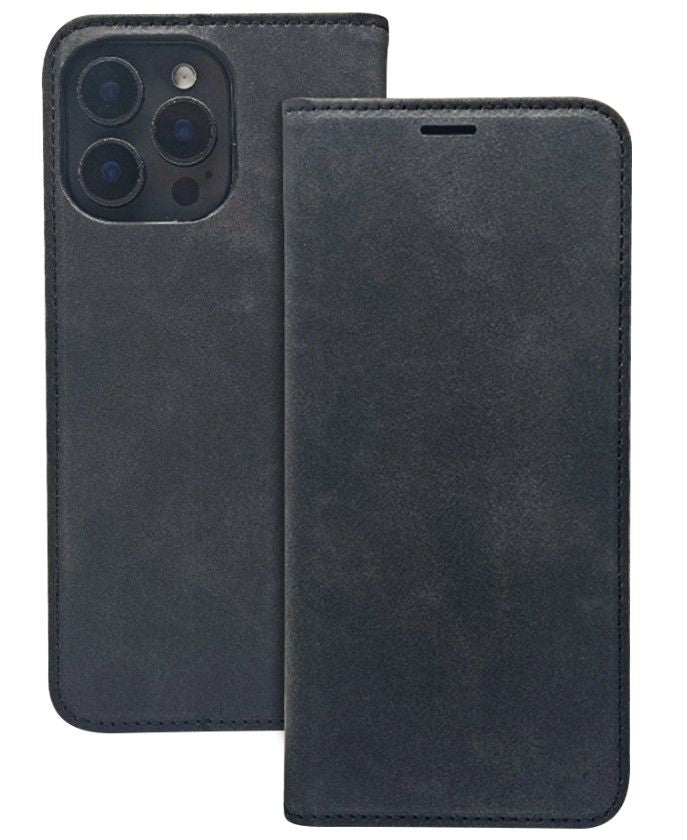 Kaaned - kaaned iLike Samsung Galaxy A35 5G Smart Suede case Black