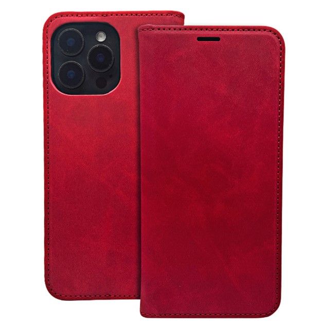 Book case iLike Xiaomi Redmi A3 4G Smart Suede case Red