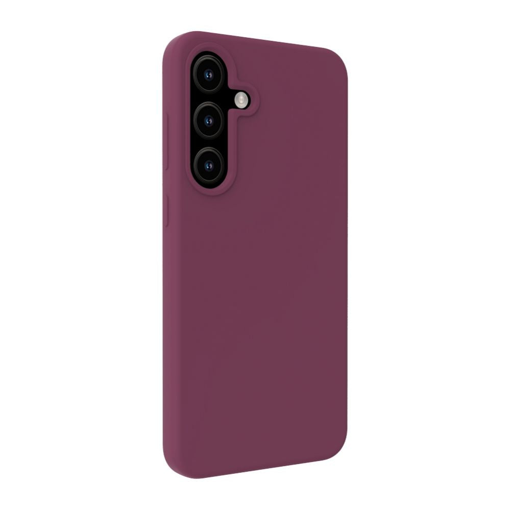 Back panel cover Evelatus Samsung Galaxy S25 Plus Premium Magnetic Soft Touch Silicone Case Maroon