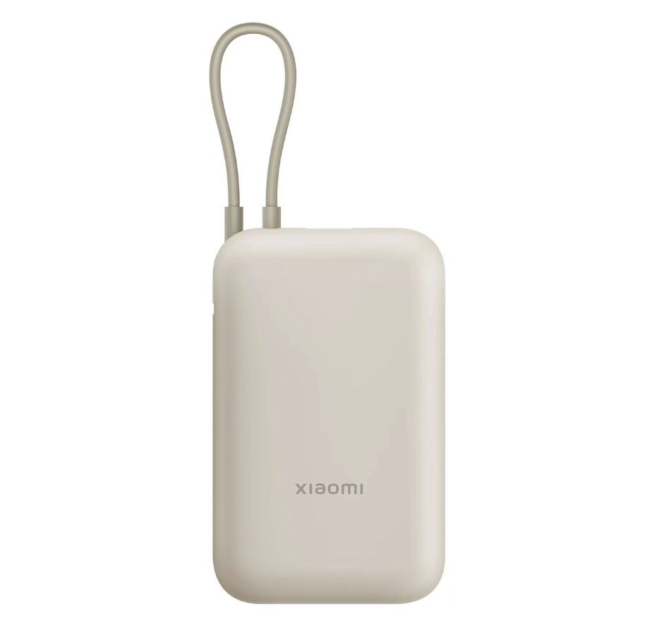 Внешний аккумулятор Xiaomi  Power Bank 10 000 mAh (Integrated Cable) USB-A/USB-C Beige