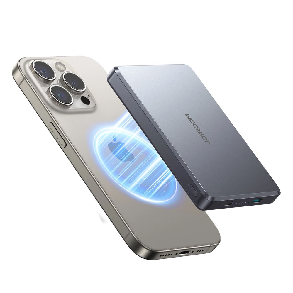Väline aku Joyroom  20W Metal Magnetic Wireless Power Bank 10000mAh Gray