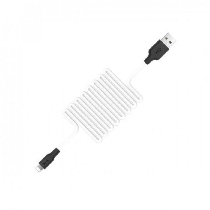 Kaabel Hoco  X21 Silicone iP charging cable Black White
