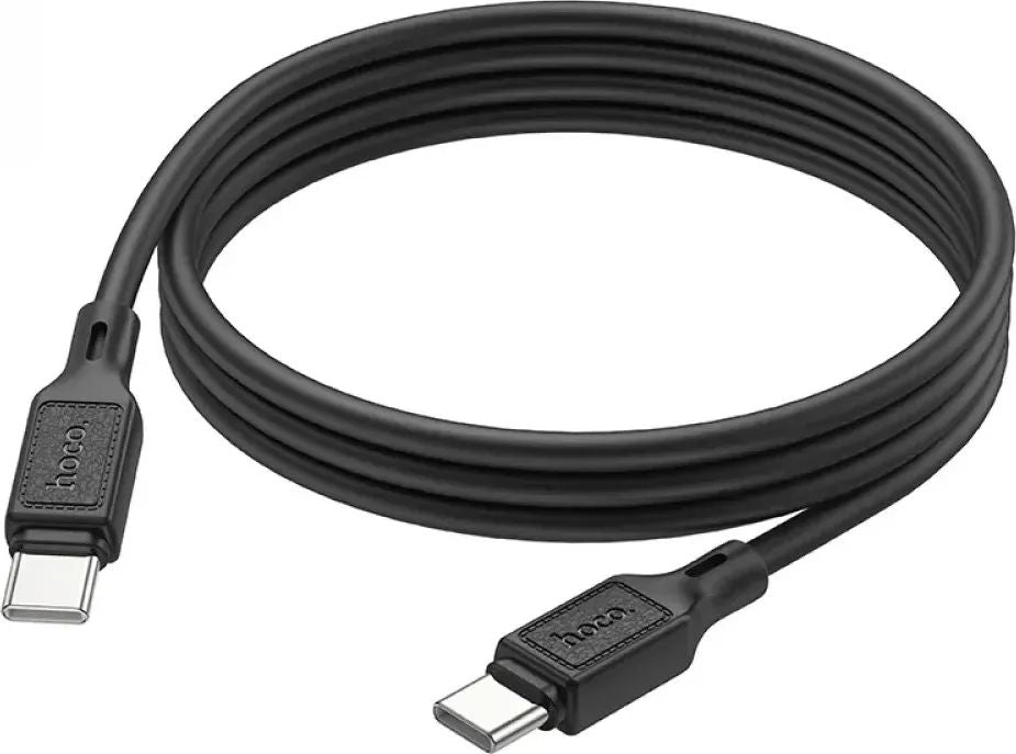 Кабель Hoco  X90 Cool 60W silicone charging data cable for Type-C to Type-C Black