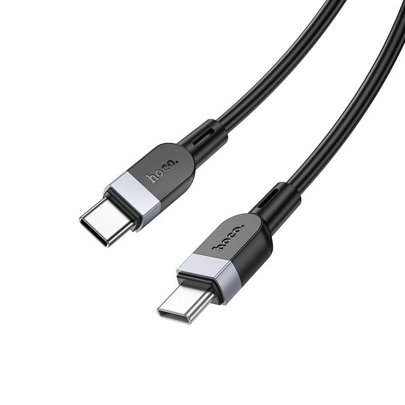 Kaabel Hoco  X109 Energy 60W silicone charging data cable C to C(L.3M) Black