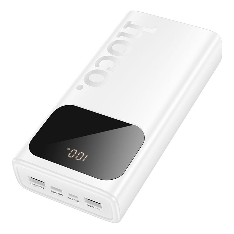 Внешний аккумулятор Hoco  J144A Hymn power bank(30000mAh) USB-A1/USB-A2: 5V/2A - USB-C/Micro: 5V/2A White