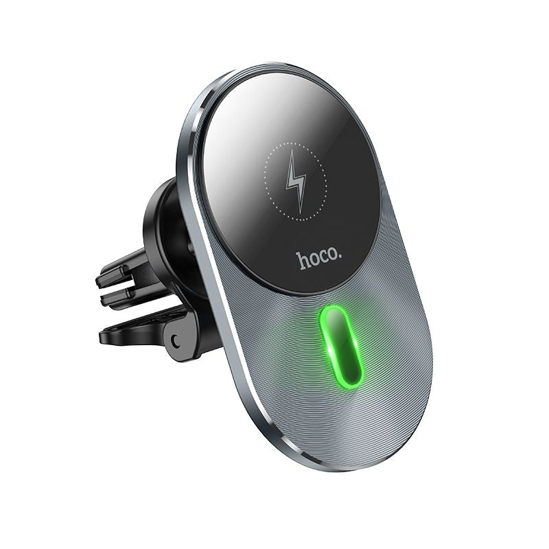 Авто держатель Hoco  CA91 Magic magnetic wireless fast charging car holder Wireless output: 5W/7.5W/10W/15W Grey