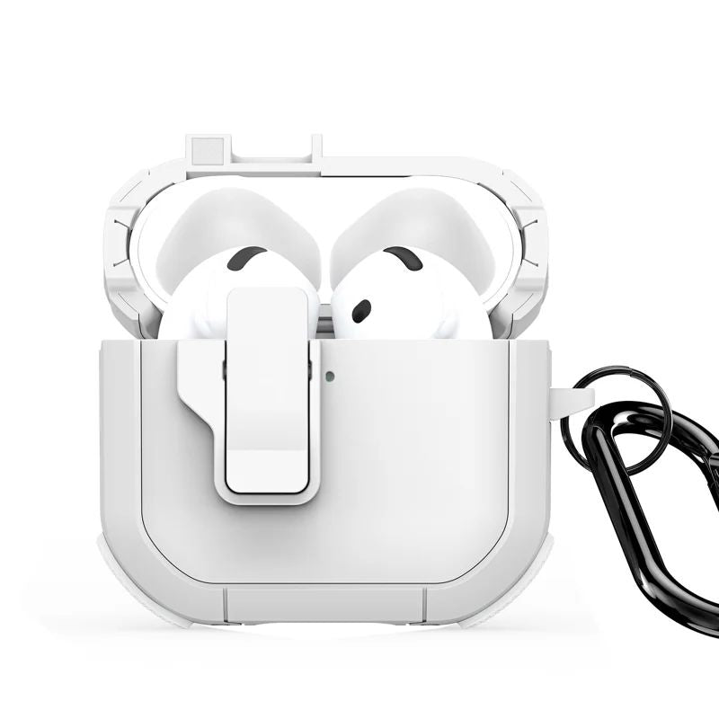 Korpus kõrvaklappidele Dux Ducis - AirPods 4 PECP Series PC+TPU Cover with Hook White