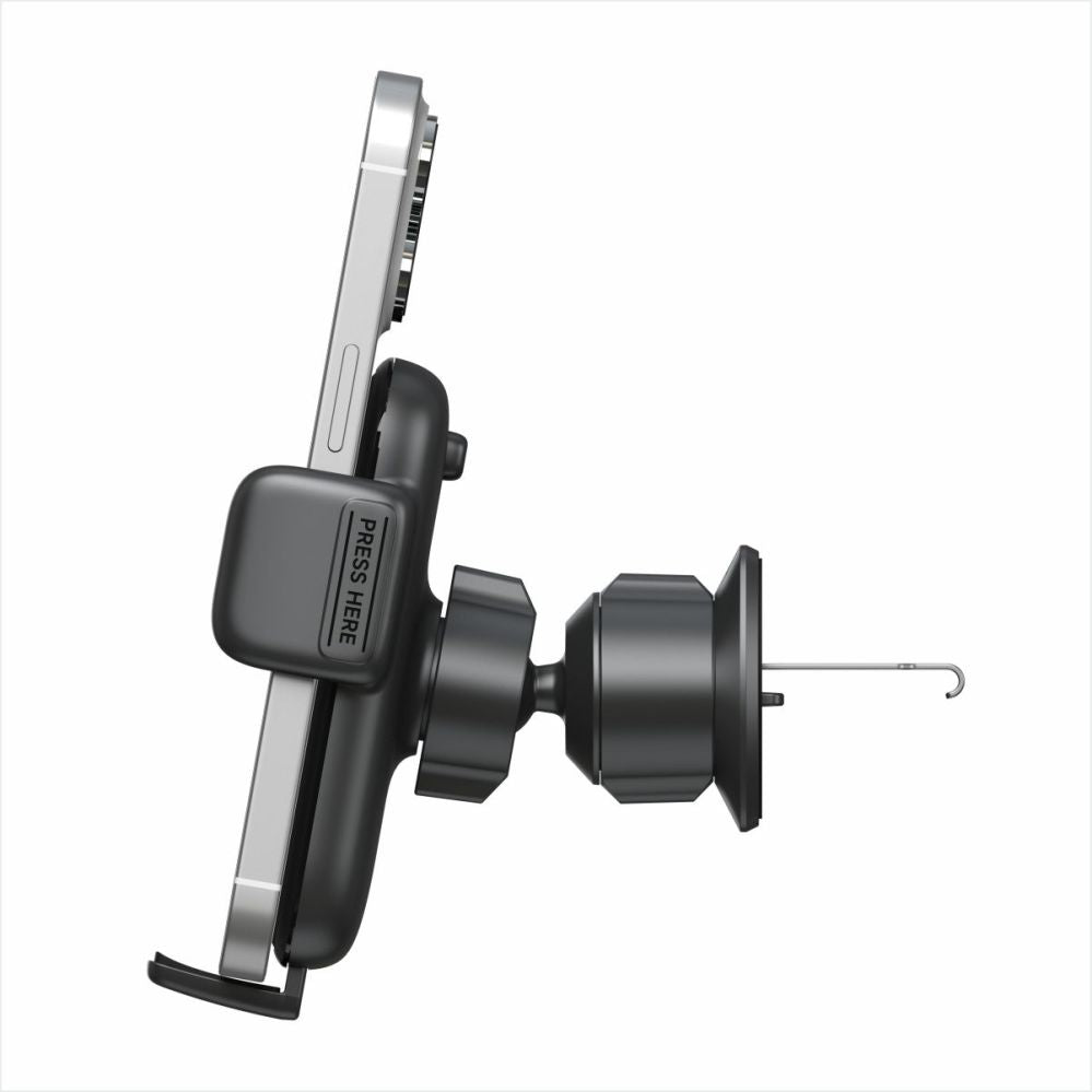 Авто держатель Evelatus  Car air conditioning vent bracket  holder H2+KAC001 Black