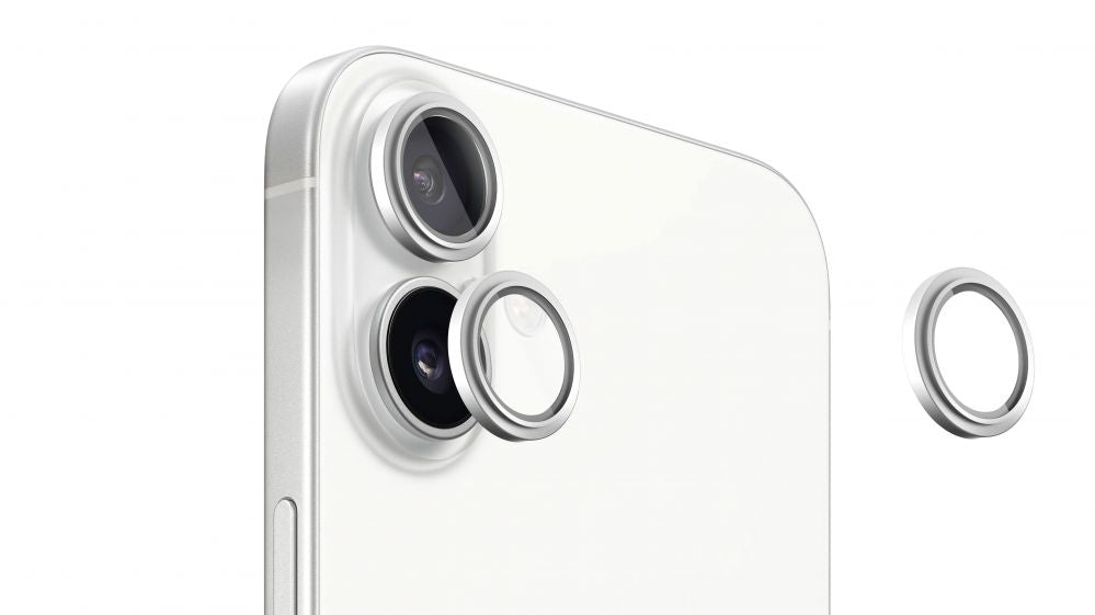 Protective glass Evelatus Apple iPhone 16 / 16 Plus Camera Lens Protector Armor White