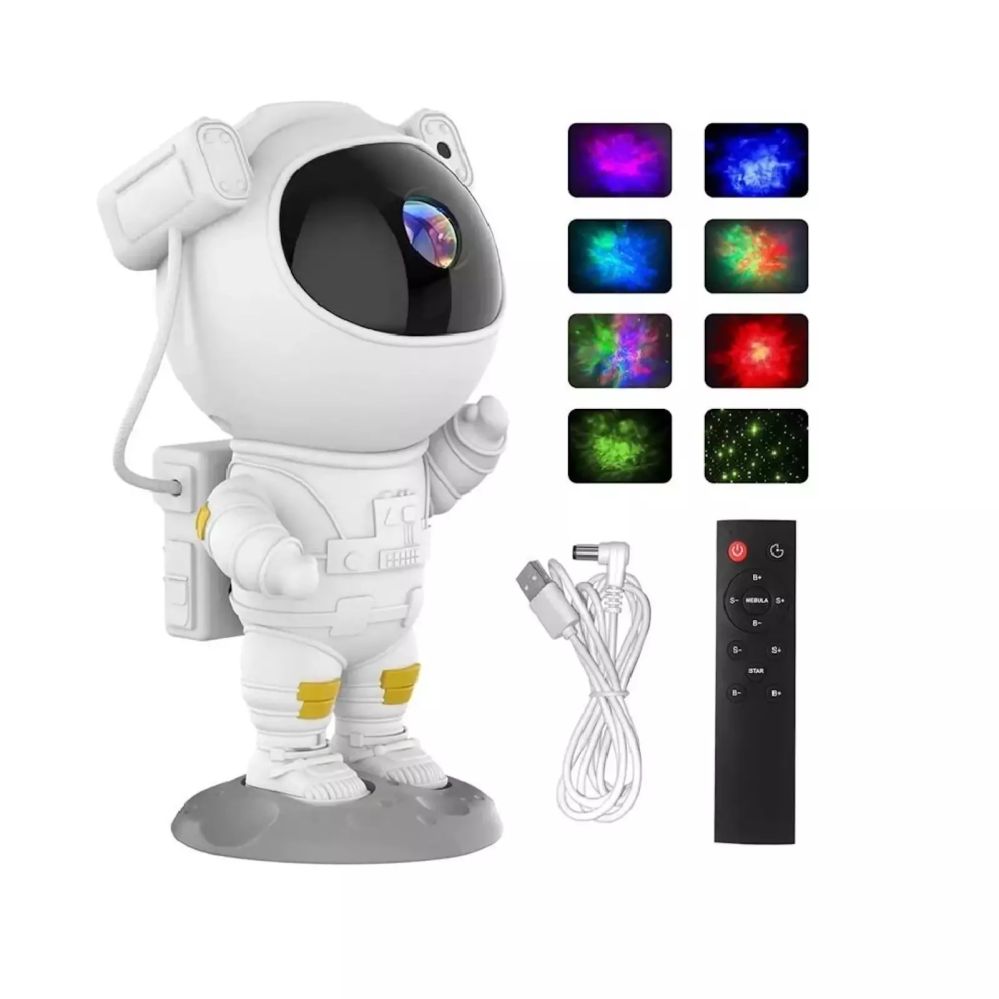 LED Spotlight Elight  A1 Astronout 360 degree Rotate Head Star Sky & Nebula projector with Remote White