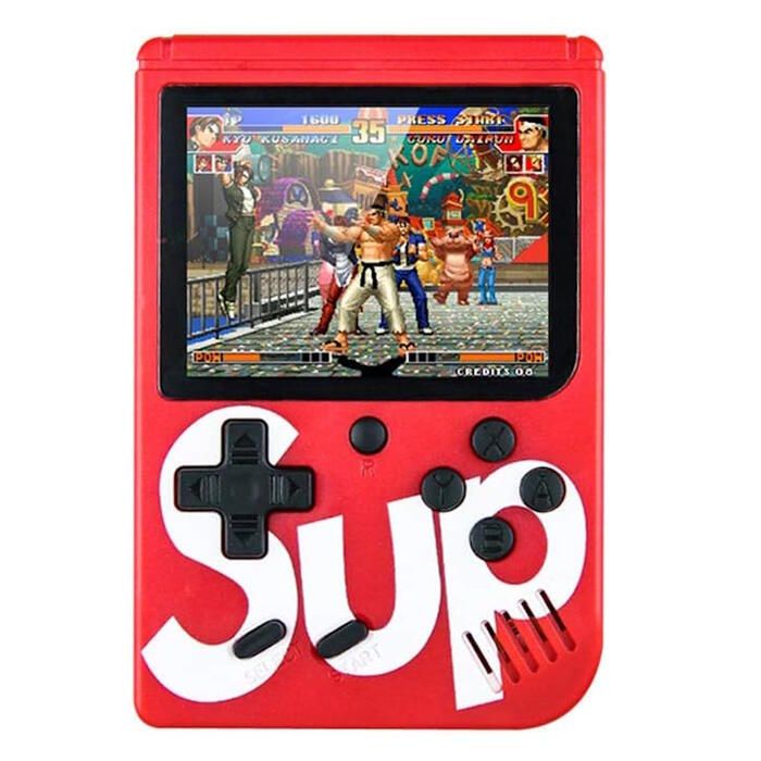 Mängukonsoolid GameBox  R2 8bit Portable Retro Game console with 400 games 3'' LCD with 1x Controler TV RCA cable Red