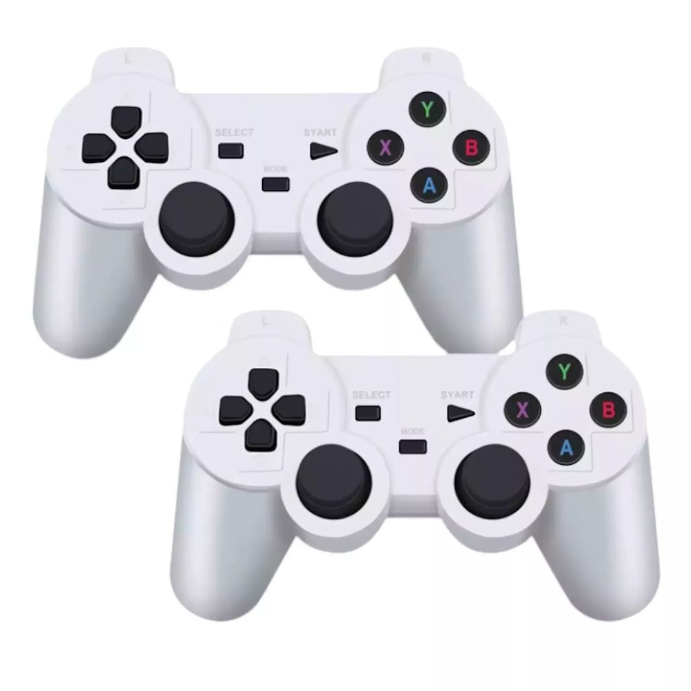 Mängukonsoolid GameBox  HY00 64bit Retro 20K Game 4K Hdmi stick console / Android Box x2 wireless controllers White
