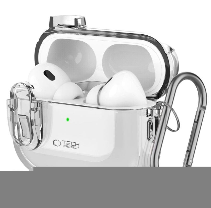 Headphone case Tech-Protect Apple SLIM HOOK APPLE AIRPODS PRO 1 / 2 Transparent