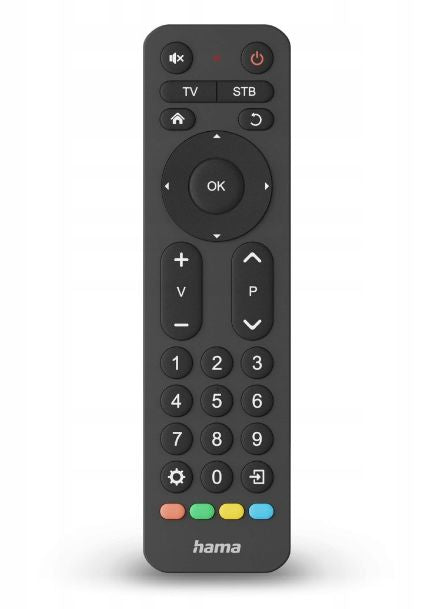 Muu arvutitarvik Hama  UNIVERSAL TV REMOTE CONTROL 2in1 LARGE BUTTONS Black