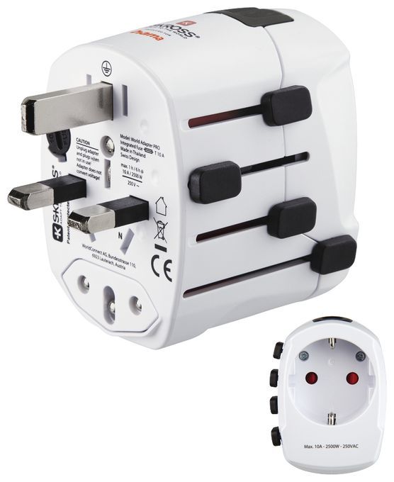 Converter Hama  World Travel Pro White