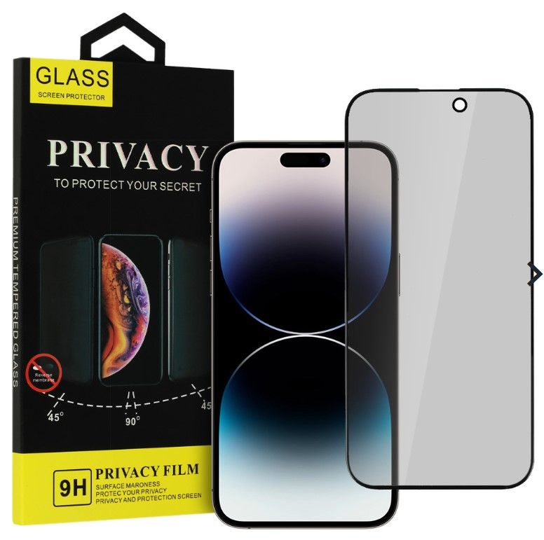 Защитное стекло iLike Apple IPHONE 14 PRO MAX Privacy Glass Black