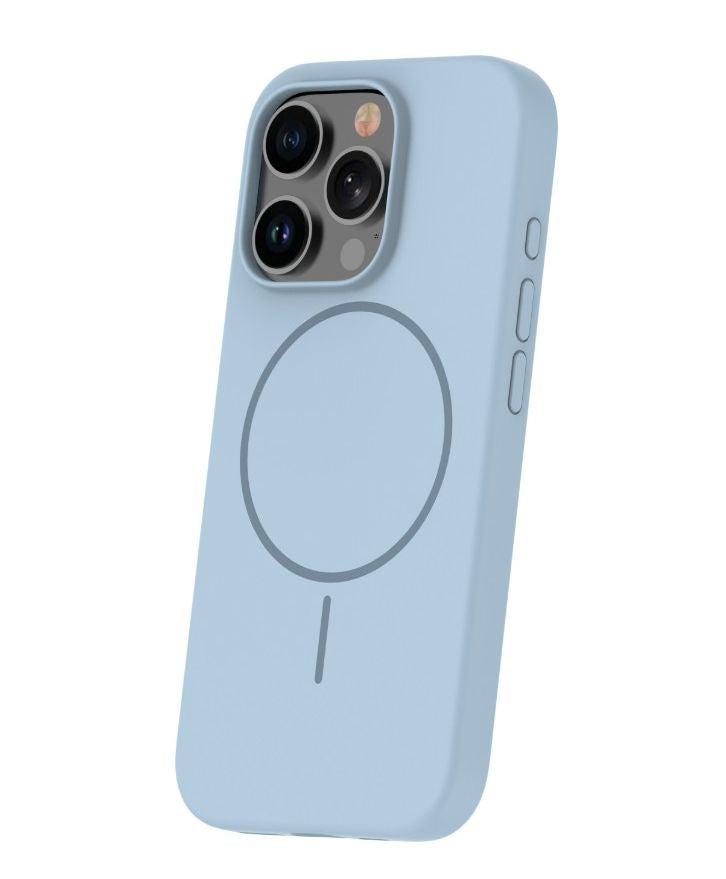 Чехол на заднюю панель iLike Apple iPhone 16 Pro Max Soft Touch Silicone case With Magnetic Light Blue