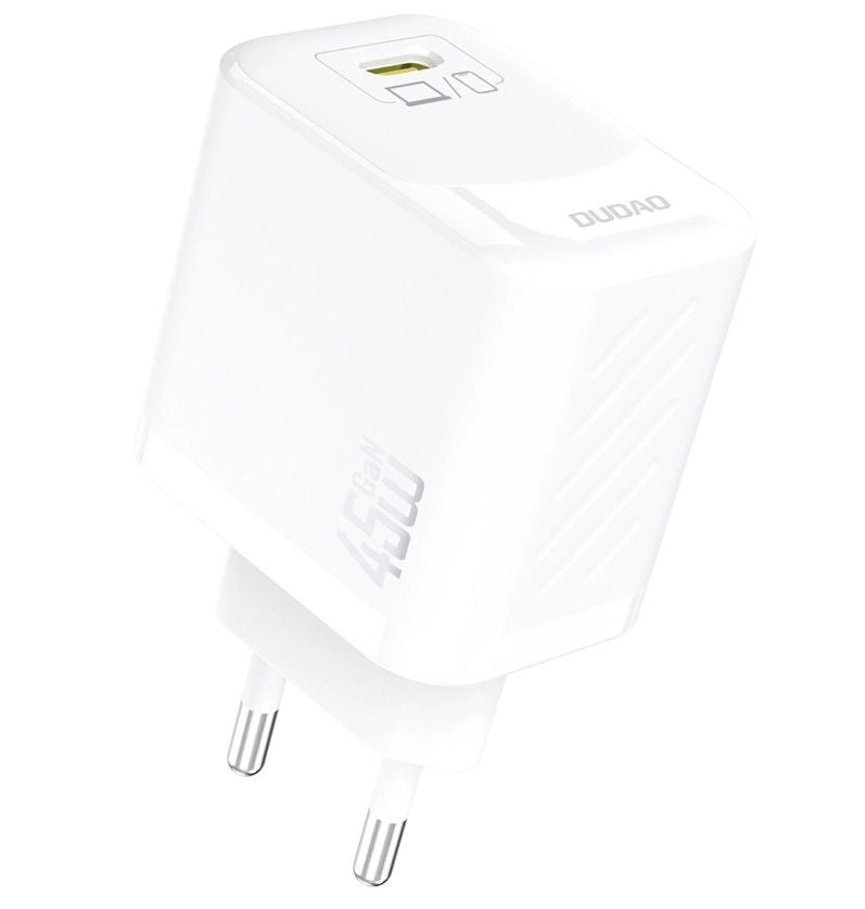 Adapter Dudao  Dudao A28 45W GaN USB-C Wall Charger - White White