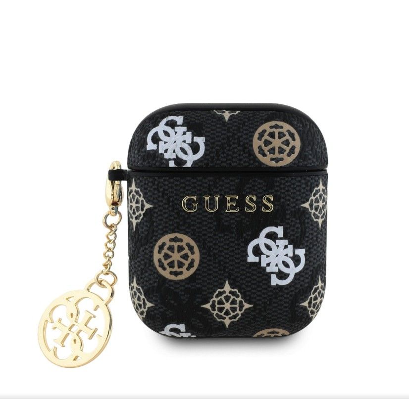 Чехол для наушников Guess - AirPods 1/2 PU 4G Peony Charm Case Black
