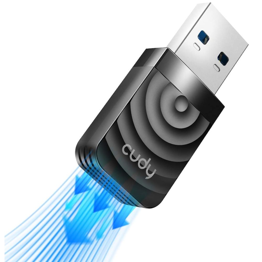 Ruuterid Cudy  Cudy WU1300S AirMax AC1300 Dual Band WiFi USB Adapter USB 3.0 High Speed High Gain Black