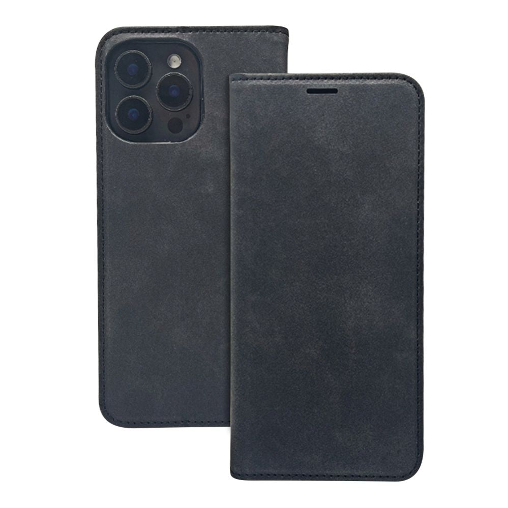 Чехол книжка iLike Samsung Galaxy S25 Smart Suede Book Case Black