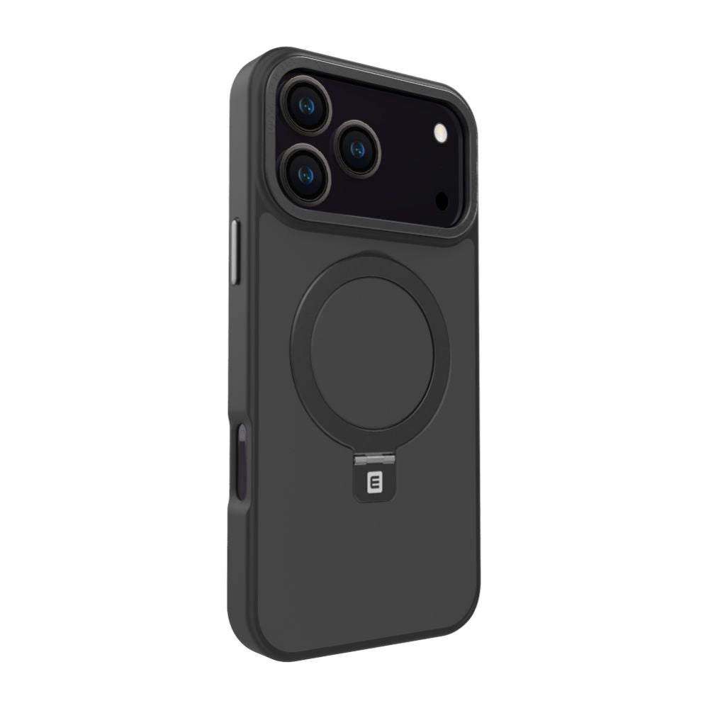Back panel cover Evelatus Apple iPhone 17 Pro Max Shield Case With MagSafe & Stand Matte Black