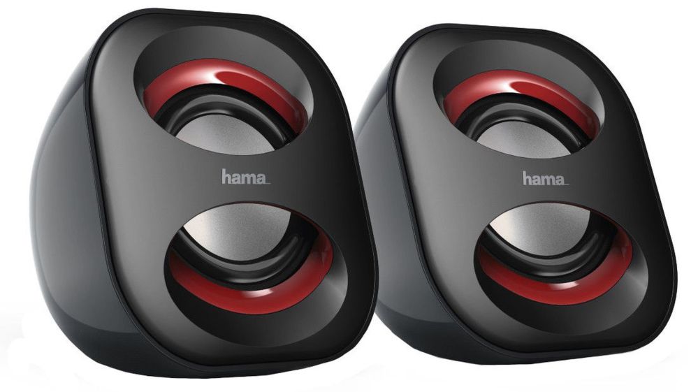 Juhtmevabad kõlarid Hama  Sonic Mobil 183 Notebook Speaker Black Red