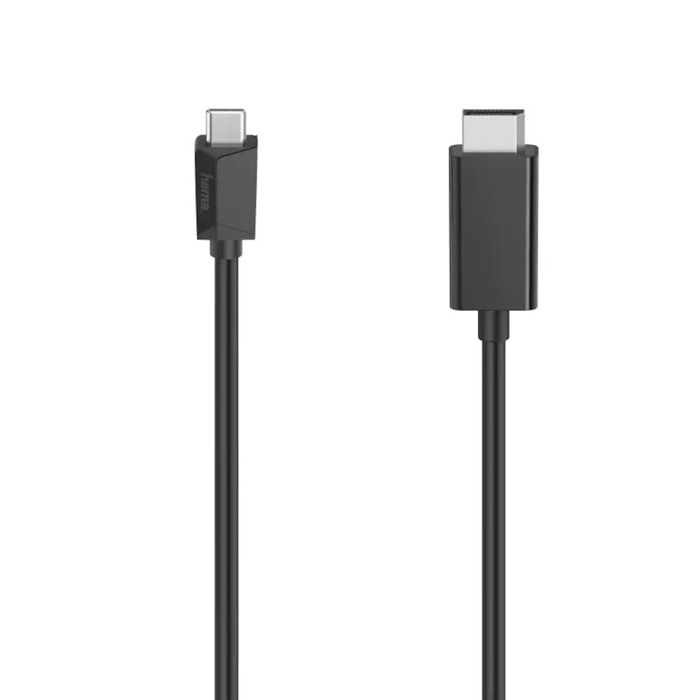 Audio cable Hama  Video Cable, USB-C Plug - DisplayPort Plug, Ultra-HD 4K, 1.50 m